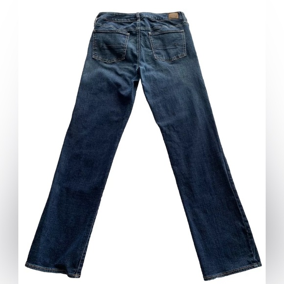 American Eagle Outfitters Woman's Jeans Size 12 Straight Super Stretch - Picture 6 of 16